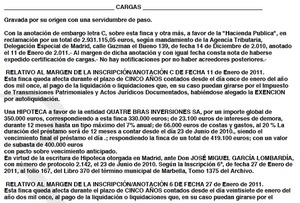 Maniobras fallidas para proteger el patrimonio